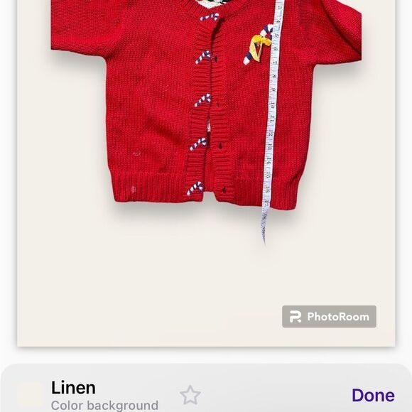 Polly Flinders Vintage Christmas Cardigan Sweater sz S/4 - Picture 10 of 13